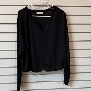 Charlotte Avery Black Long Sleeve Top